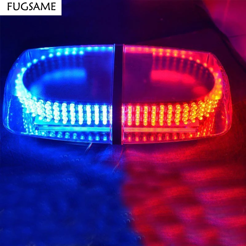 FUGSAME 240 LED Car Auto Roof Flash Strobe Emergency EMS Warning Police Light Shell
