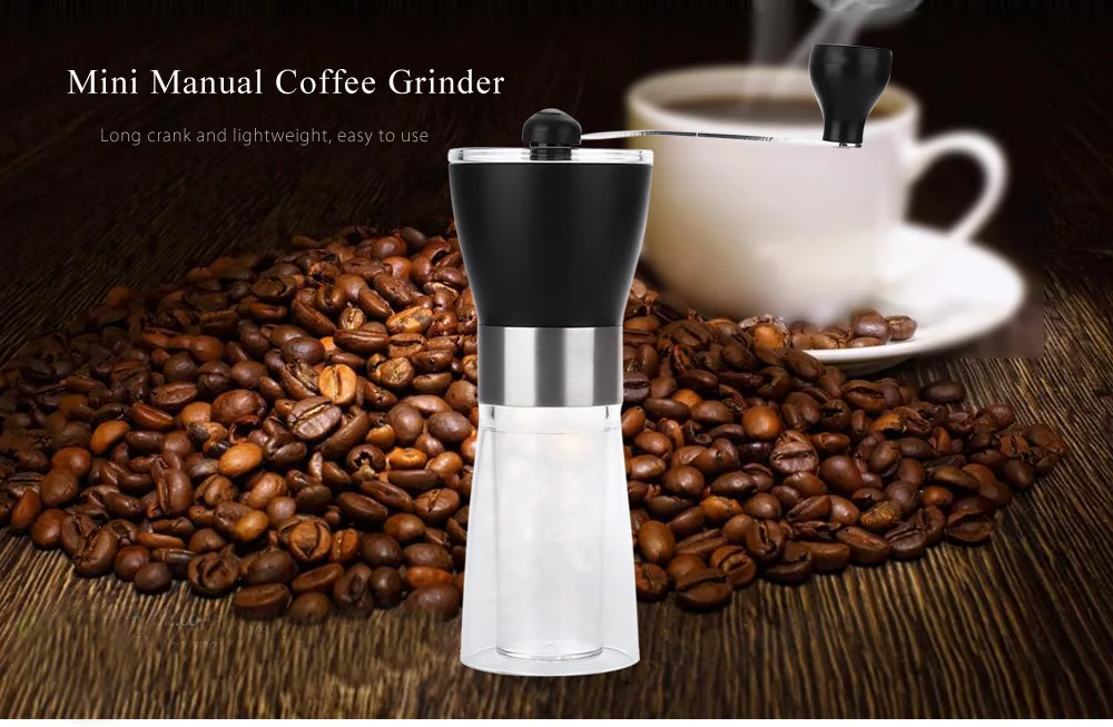 Mini Ceramic Burr Hand Crank Manual Coffee Grinder