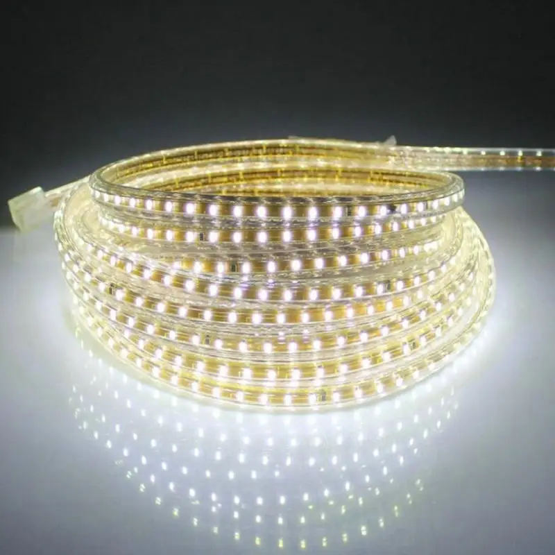 

SMD3014 AC220V LED Strip White Outdoor Waterproof 220 V LED Strip SMD3014 LED Strip Light 5M 10M 20M 25M 220V