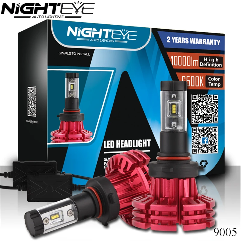 

NIGHTEYE Super Bright H7 LED Car Headlight H1 H7 H27 H11 HB3/9005 HB4/9006 Universal Fit Automobile Headlamp 6500K Car LED light