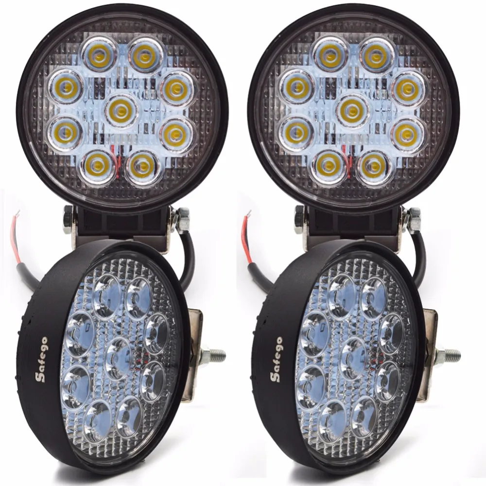 

4pcs 27w work lights led spotlight offroad 12v 24v spot / flood beam for BOAT SUV OFF ROAD ATV 4x4 TRUCK 4WD worklights