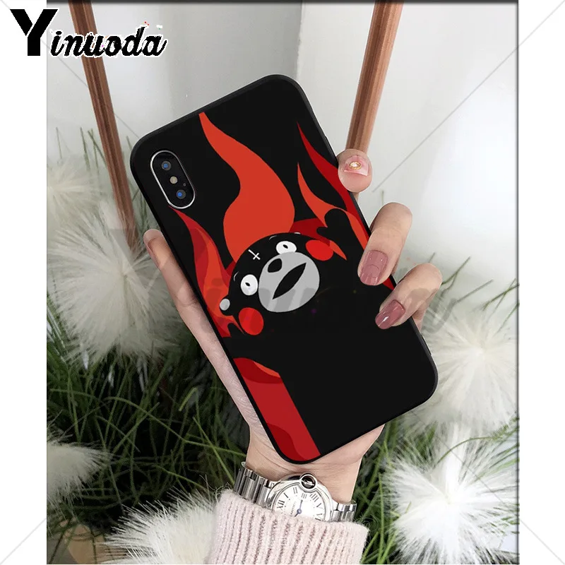 Yinuoda Японский милый Kumamon ТПУ Мягкий силиконовый чехол для телефона Apple iPhone 8 7 6 6S Plus X XS MAX 5 5S SE XR сотовые телефоны - Цвет: 3