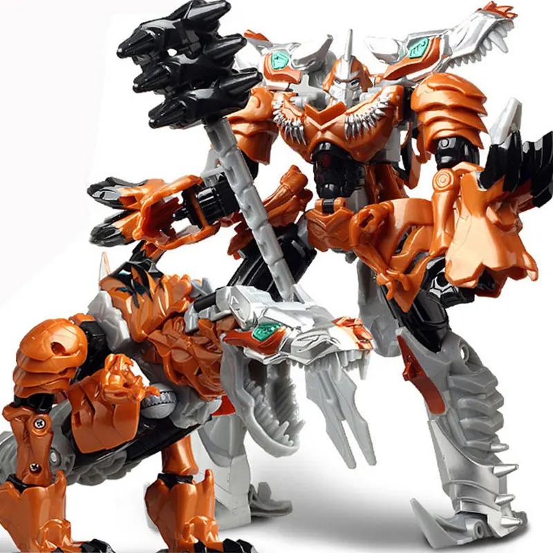 Hot Sale 19cm Model Transformation Robot Dinosaur Car Action Toys Plastic Action Figure Toys Gift For Education Children 7.5\