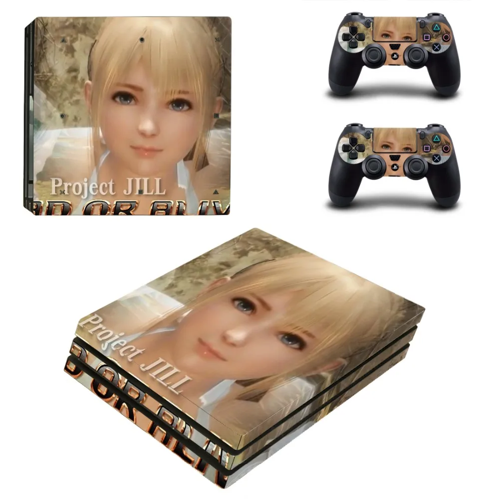 Виниловая наклейка Dead or Alive 6 PS4 Pro для консоли Sony Playstation 4 и 2 контроллера стикер
