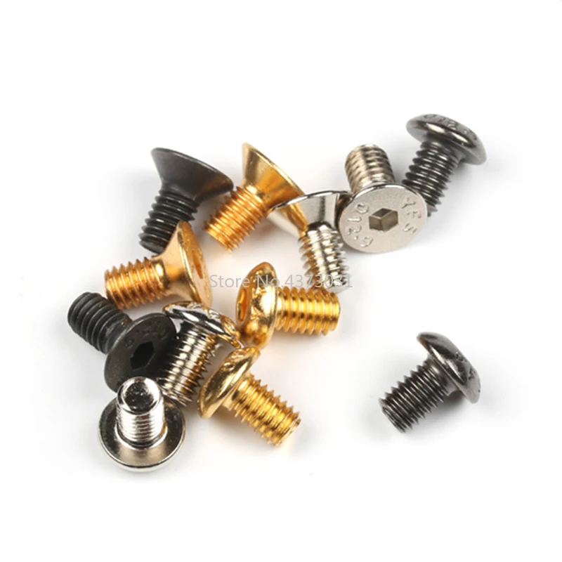 

10pcs M4 screws DIY Knife tools material Knife handle plate Fastening parts