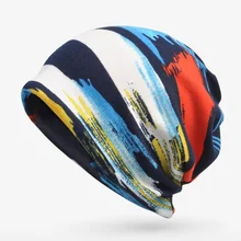 OZyc зимняя Лыжная шапочка тюрбаны для женщин мужчин плюс бархат теплая полоса Skullies Beanies шапка мужская бейсболка женский шарф 2 в 1