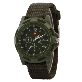 

Watches Men Solider Military Green Dial Sport Style Quartz Wristwatch Bangle Bracelet relogio masculino reloj hombre