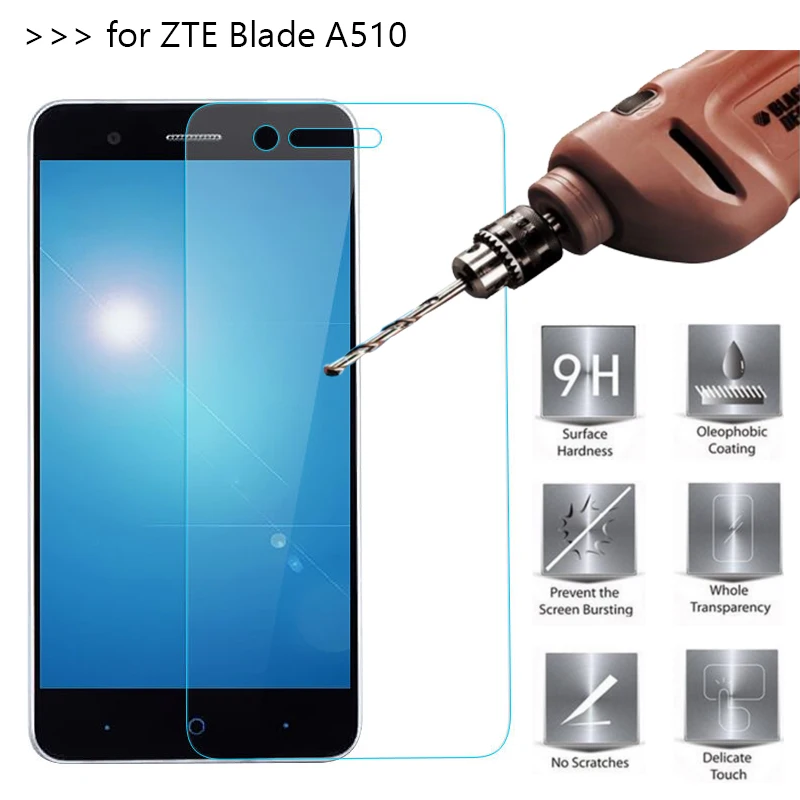 3 шт./лот закаленное Стекло для zte лезвие A510 5 0 &quotЭкран протектор Защитная пленка