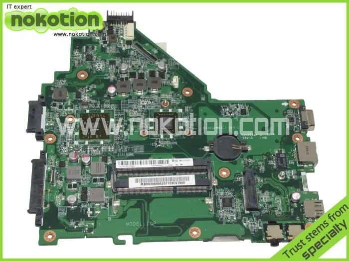 NOKOTION ноутбук материнская плата для Acer aspire 4250 MBRK206005 DA0ZQPMB6C0 основная плата DDR3 с процессор на плате