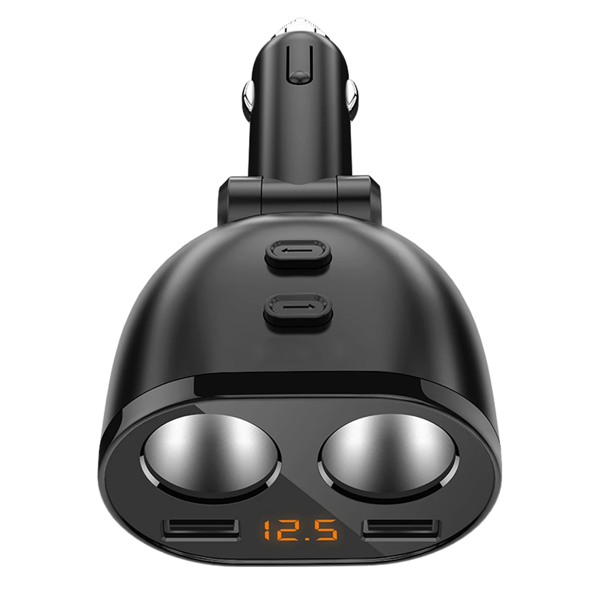 

HY16 12-24V Multi Function Dual ports Car cigarette lighter with Dual USB Vehicle-mounted Charger Voltage Detection Car Charger