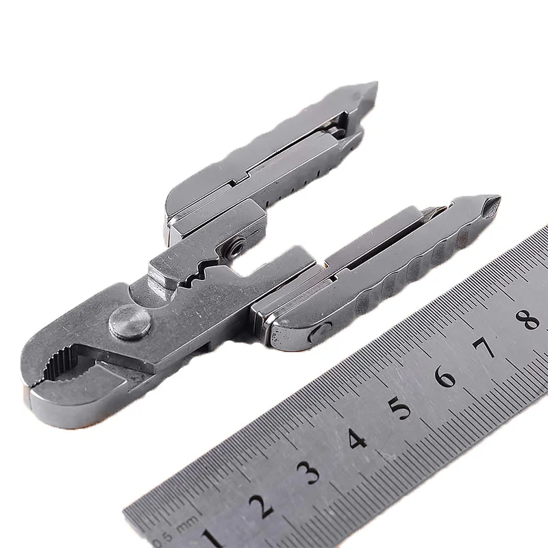 15 En 1 plegable de acero inoxidable destornillador alicates herramienta de defensa deportes al aire libre Camping senderismo defensa personal Kits de emergencia