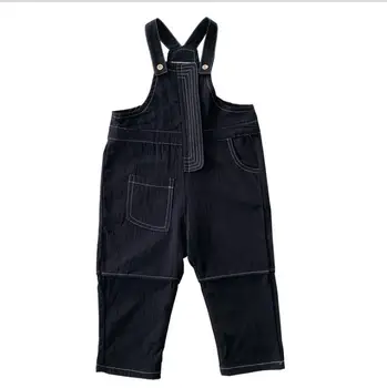 

2019 Korea Style Baby Kids Fall Fashion Suspend Ninth Pants, Children Solid Trousers 6 pieces/lot, Wholesale Free Shipping