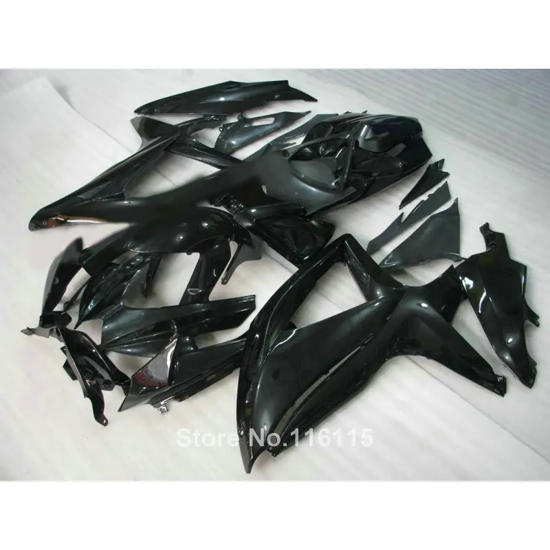 Фотообтекатель для SUZUKI K8 K9 GSXR 600 750 2008 2009 GSXR600 GSXR750 08 10 набор глянцевых черных