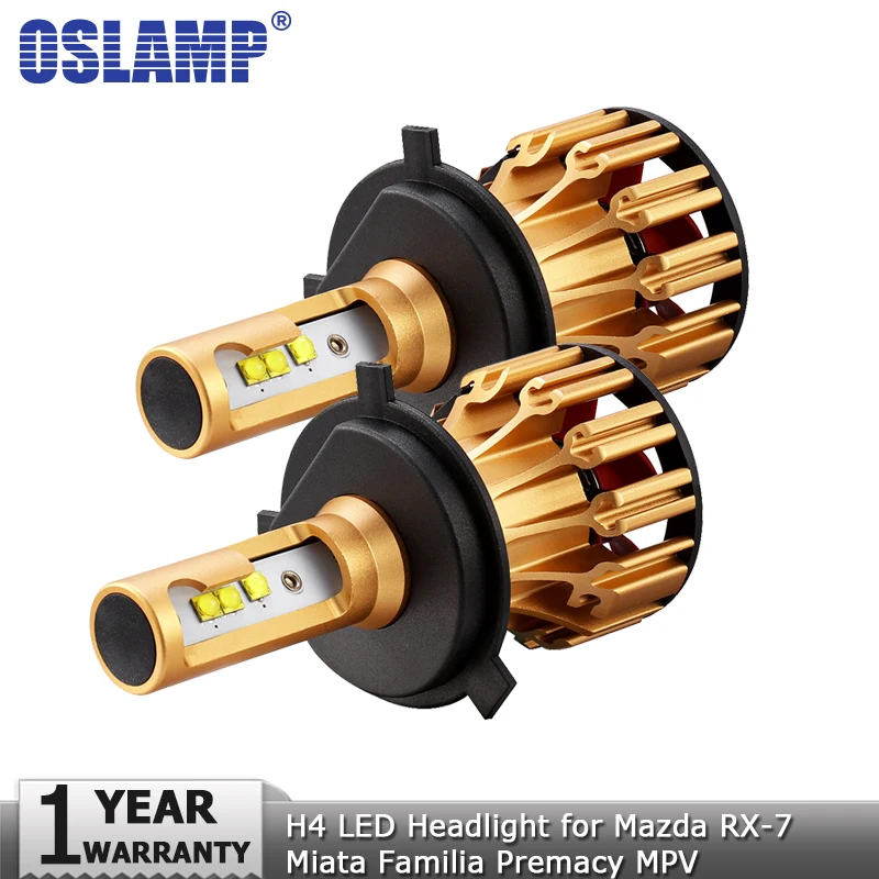 Oslamp H4 светодиодный лампы для передних фар Hi lo луч 70 Вт 7000LM Автомобильный свет bulbauto