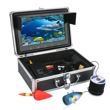 

9" Inch 1000tvl 720P Underwater Fishing Video Camera Kit 12 PCS LED Infrared Lamp Lights Video Fish Finder 20M 30M 50M