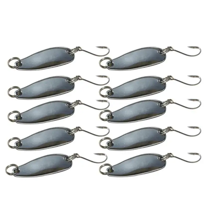 

Sikiwind 10pcs/lot New Metal Fishing Lures Baits Bass Bait Spoon Bait Artificial Lure for Ocean Fishing Tackle Pesca