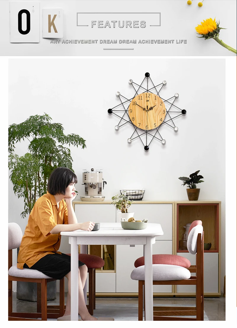 barber pole clock home 3d clock wall (3)