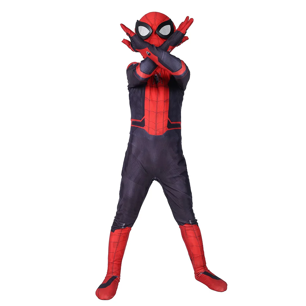 Spider-Man Far From Home Adults Kids Peter Parker Zentai Cosplay Costume Suit