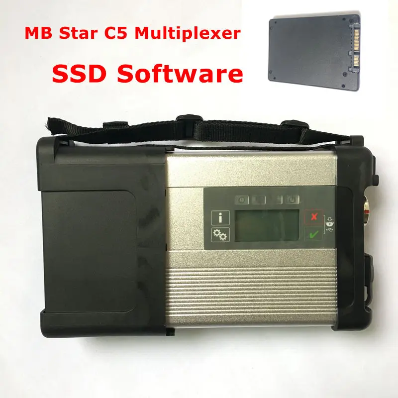 Super MB Star C5 мультиплексор SD Подключение компактный диагностический инструмент