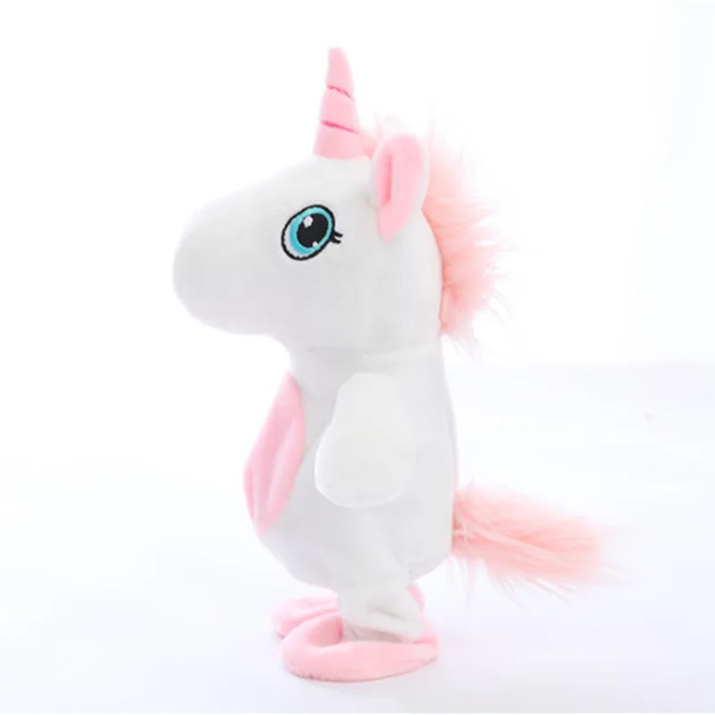 MIAOOWA 1PC 25CM Unicorn Walking&Talking Stuffed Animal Plush Lovely Horse Toy Sound Record Plush Unicorn Birthday Gift for kids MIAOOWA 1PC 25CM Unicorn Walking&Talking Stuffed Animal Plush Lovely Horse Toy Sound Record Plush Unicorn Birthday Gift for kids