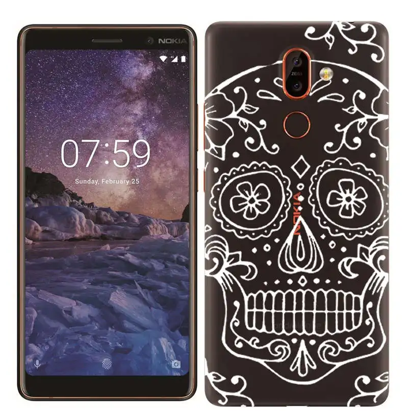 Silicone Case for Nokia 7 Plus 2.1 3.1 5.1 6.1 Soft TPU Painted Fundas for Nokia 3 5 6 7 8 Transparent Cover for Nokia X6 Shell  (19)