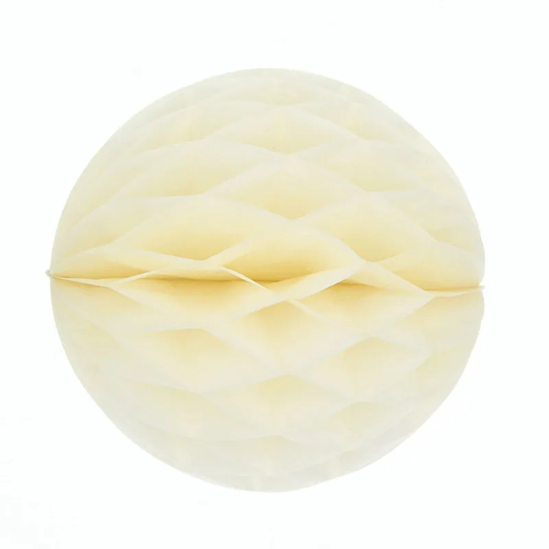 Beige 1 шт. 4 ''6'' 8 ''мяч с бумажными сотами фонарь цветочный шар для свадьбы Вечерние Дети День рождения Рождество DIY украшения для душа - Цвет: Beige