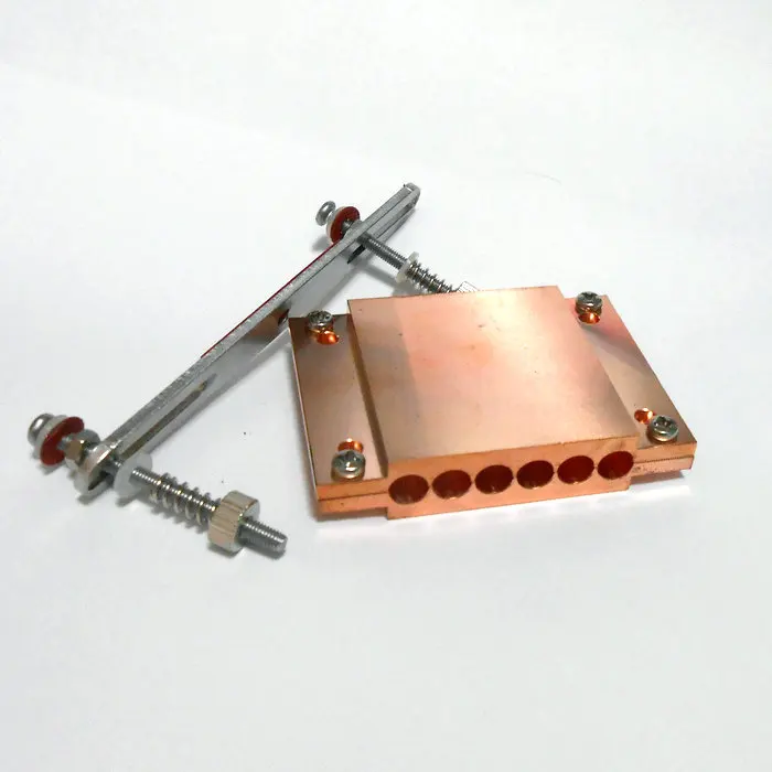 Placa de Imprensa de Tubo de Calor de Condução de Calor Placa de Cobre Placa de Alumínio para Amd Braçadeira de Tubulação de Calor para Am4 Furos Puro 4 Cpu 6 –