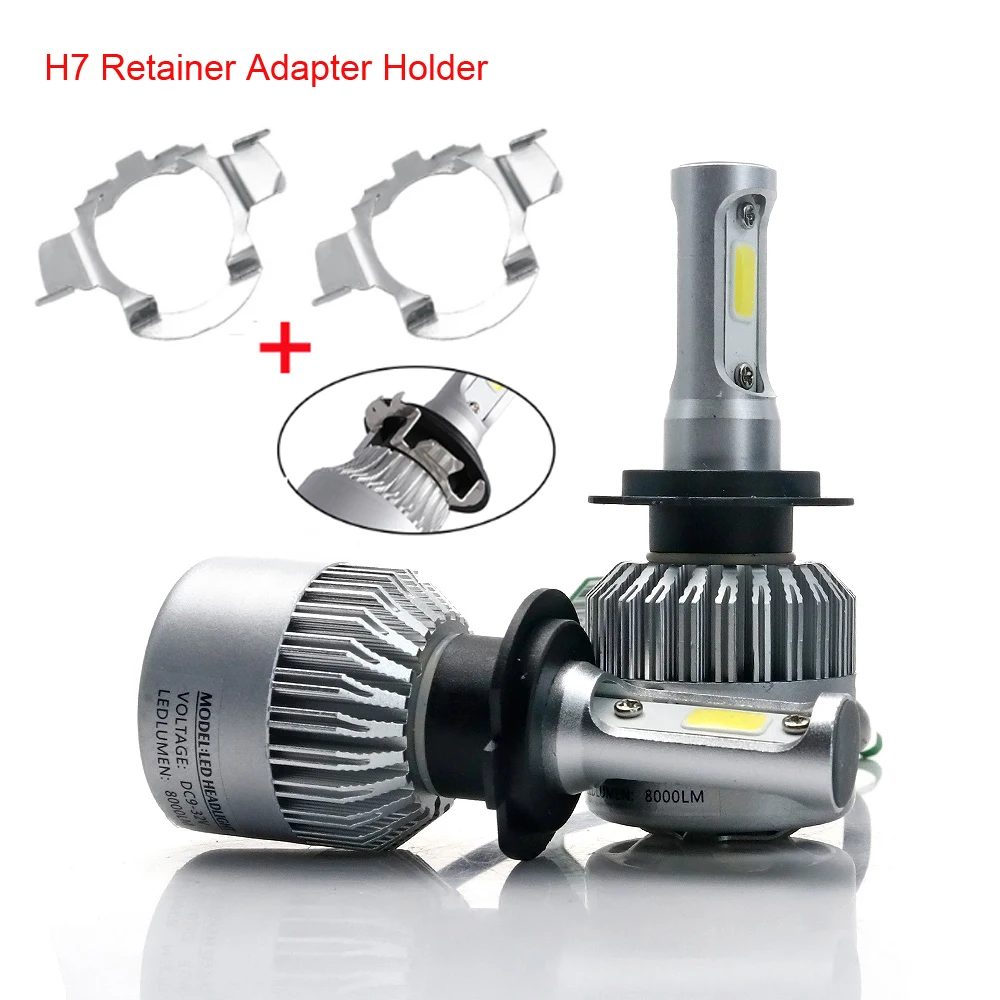 

H7 LED kit Headlights Bulb Base Holders Adapters Special H7 Headlamp Clip Retainer Sockets for BMW AUDI Mercedes-Benz VW