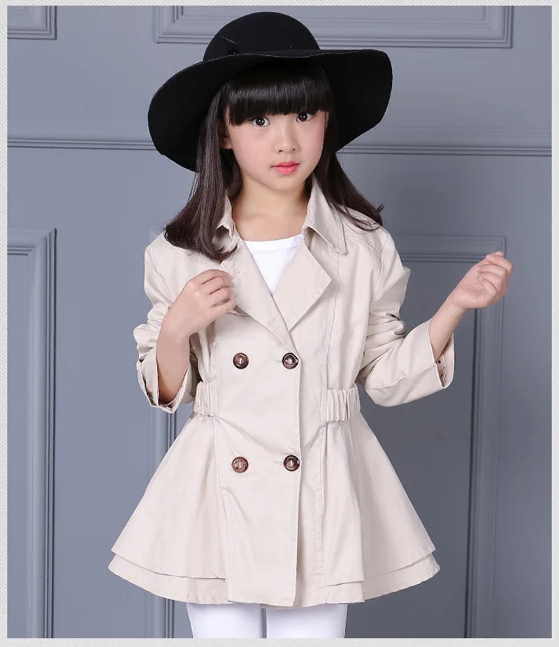 Girls Windbreaker Fashion Jacket For Girl Spring Autumn Children Trench Coats Kids Clothes Brands Outerwear  (7)