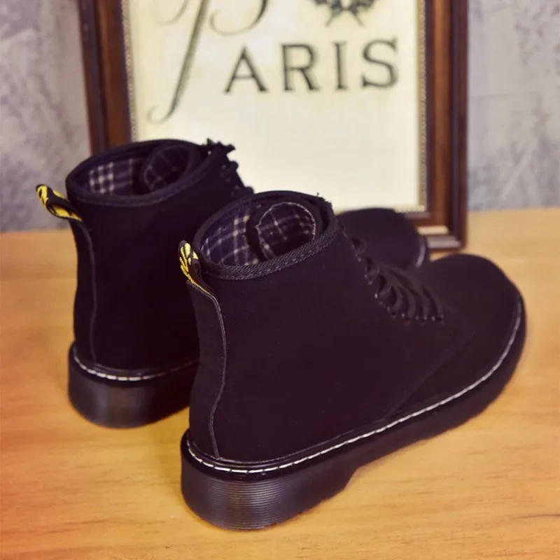 COOTELILI Winter Boots Women Ankle Boots Female Fashion Suede Leather Platform Woman Shoes Plus Size Shoes For Women 35-40 (7)