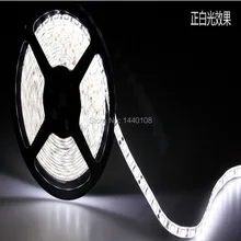 Fanlive 50 m/lote dc12v 60 5050 branco 300led waterprooof 12 volts luzes 6500k led faixa de luz rgb
