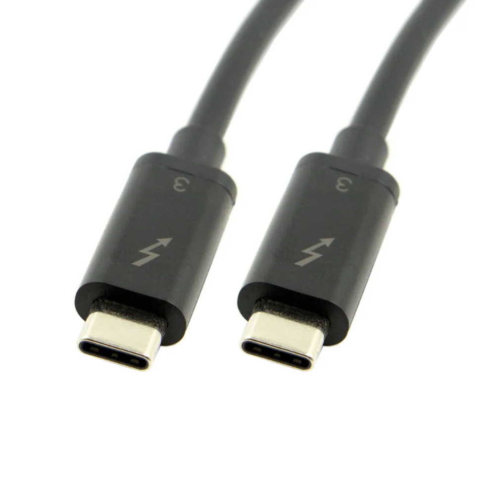 1 м 2 0 5 Thunderbolt 3 USB C USB3.1 мужчина к Thunderbolt3 мужской 40 Гбит/с кабель для портативных
