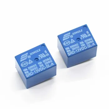 

SRD-12VDC-SL-A PCB Type 12V DC SONGLE 250V 10A 4Pin Power Relay