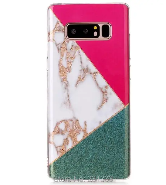 C ku для Samsung Galaxy S8 Plus S9 NOTE 8 9 NOTE9 J4 J6 A8 2018 блестящий Мраморный гранит Мягкий ТПУ чехол