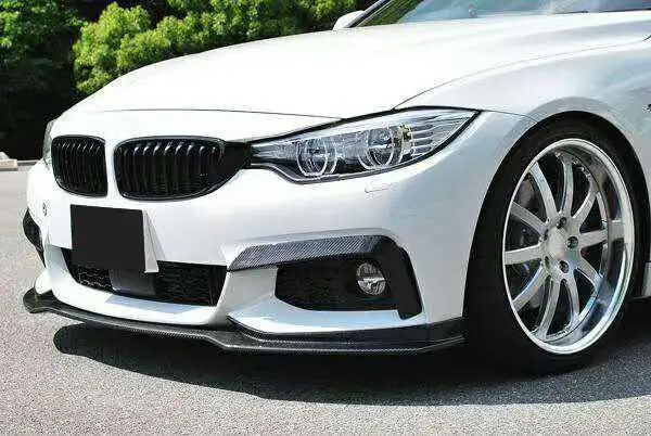 Для F32 F33 F36 M-Sport Carbon Fiber авто губа-Накладка для BMW 420i 425i 430i 440i M-Tech