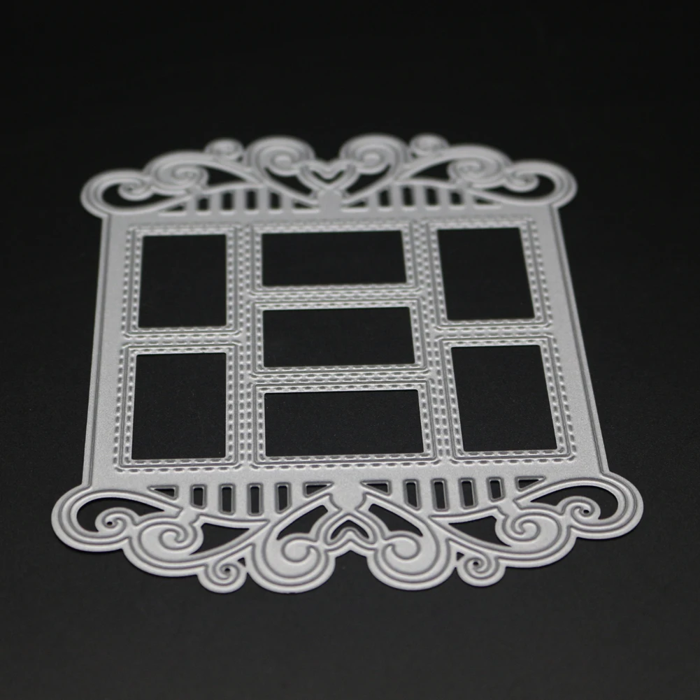 

Windows Metal Stencil Metal Cutting Dies For DIY Scrapbooking Paper Card Craft Embossing Die Rectangle Frame