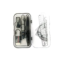 1 Set Metal Angle Protracto M&G School Supplies Compass Graphing Calculator Eraser Mecanical Pencils Geometry School Supplies