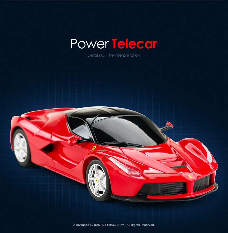 Rastar лицензированный 1:24 Ferrari LaFerrari 4-канальном пульте дистанционного управления Управление автомобиля для детей «Человек-паук», Р/У Машинки для продажи дешевые 48900