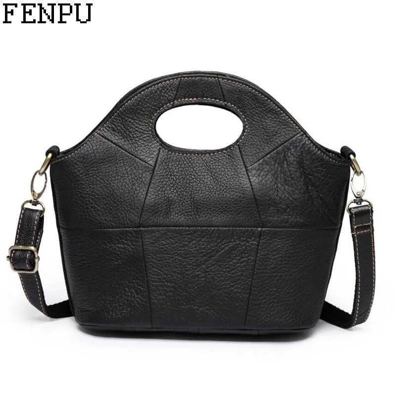 

New Genuine Leather Bags Women Handbags Shell Shoulder Bag Fashion Vintage Crossbody Bag Bolsas Femininas Women Messenger Bags
