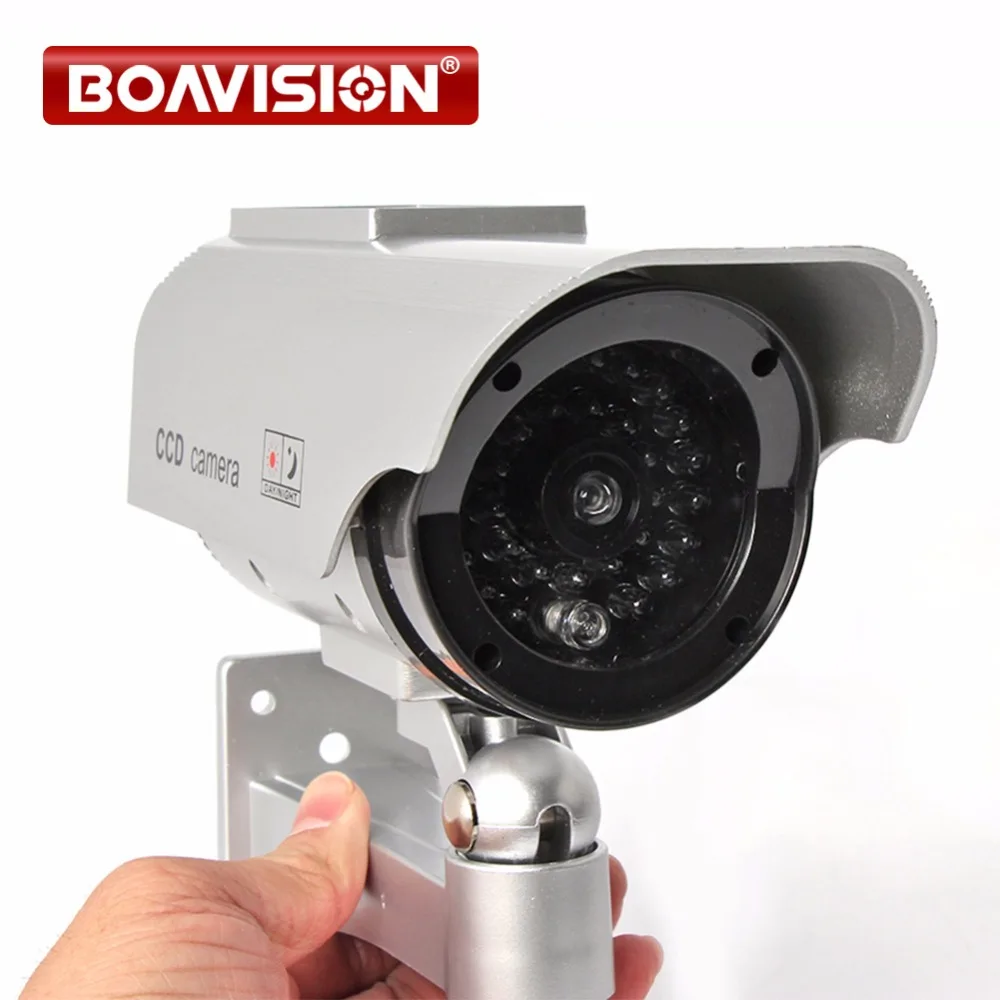 

Fake Camera Solar Energy Powered Dummy Camera CCTV System Security Dummy Camera With Red Blinking LED Fake CCTV Cameras System