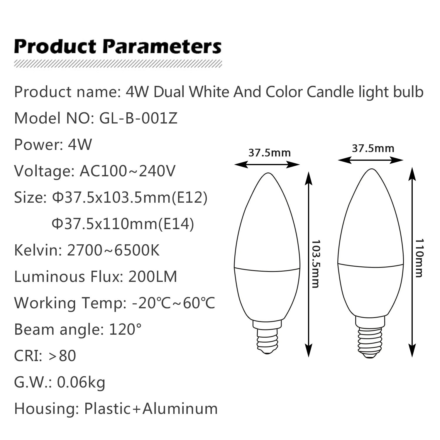  GLEDOPTO zigbee led smart bulb 4W E12/E14 dimmable RGBCCT Ambiance Decorative Candle Bulbs Compatib - 32960752917