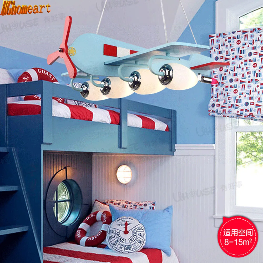 

Atmospheric Aircraft Light Creative Fashion Cartoon Boy Bedroom Eye Light LED Light Kids Room Cartoon Chandelier