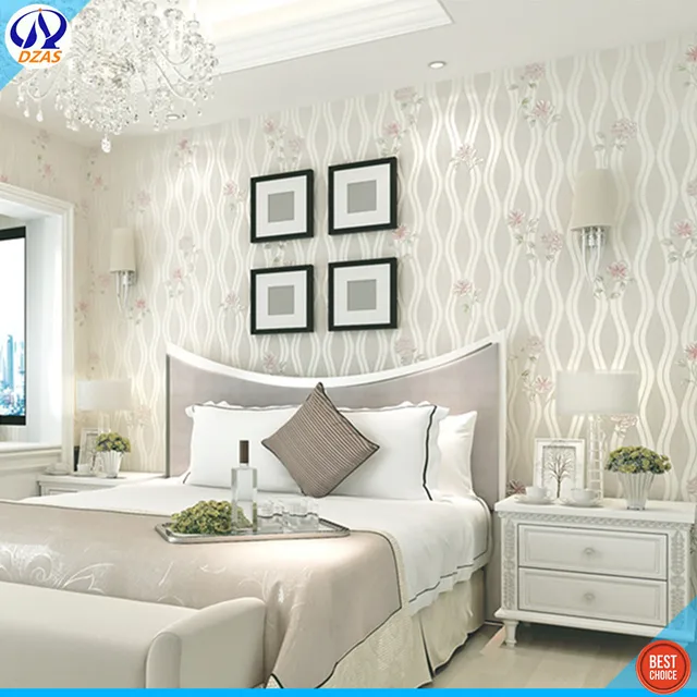 Beige Elegante pausado borde dorado gran flor pasillo dormitorio sala