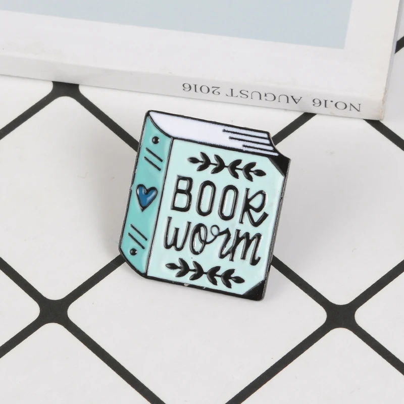 

Book Fans Enamel Pin Brooch Love books Love to read Pins Badge Knowledge is power Brooches Gift for Student Reader Children