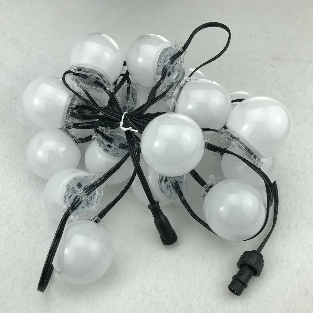 UCS1903 DC24V адресуемый RGB Полноцветный пиксельный модуль Класс IP68 Матовая крышка 60 мм