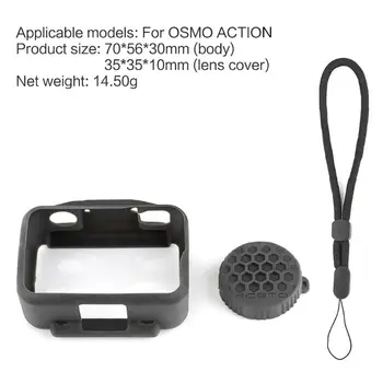 

Dust Proof Soft Silicone Protective Camera Case Cover Lens Cap Protector For DJI Osmo Action Sports Camera Accessories