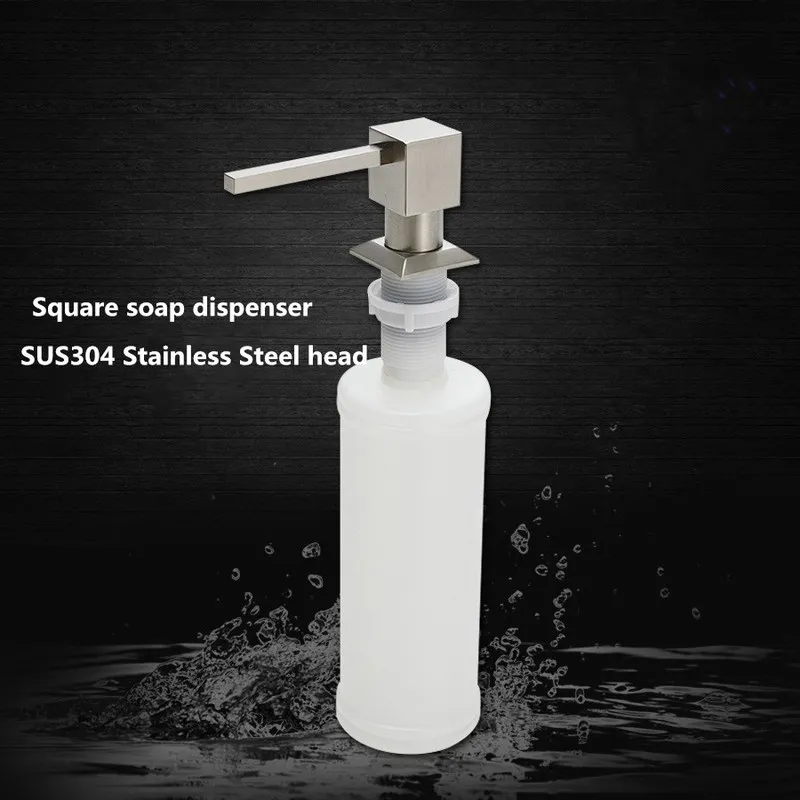 Bathroom Sink accessories soap dispenser stainless steel Spray Liquid Soap Dispensers Plastic