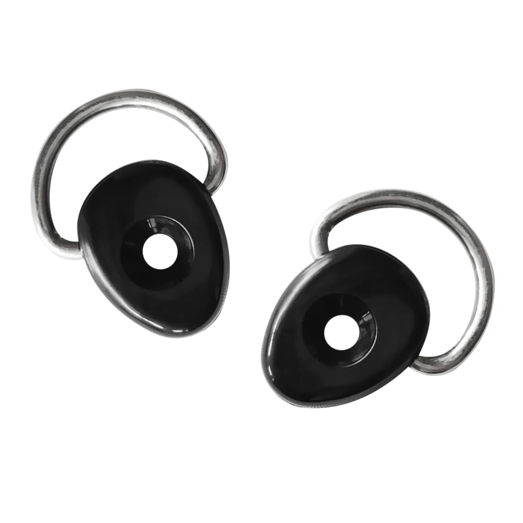 2 Pieces Heavy Duty Nylon D-Ring Tie Down Loop Deck Fitting Canoe Kayak DIY Accessories