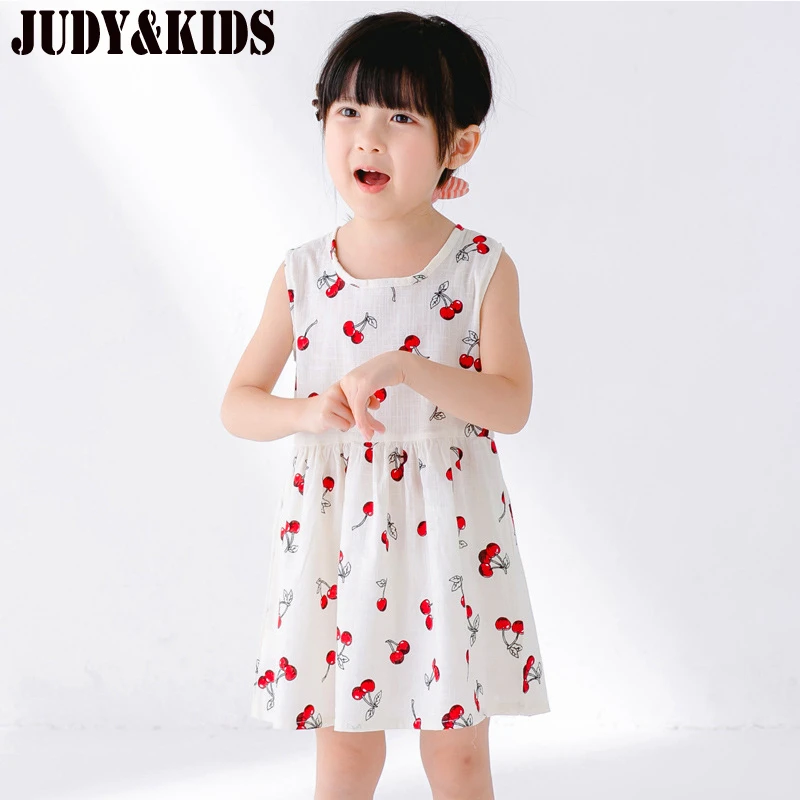 Dresses For Girls Summer Dress Fruit Printing Child Festive Prom Dress