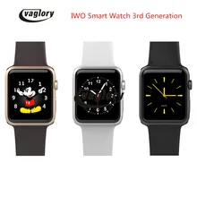 New IWO 3 Smartwatch IWO 2 Upgrade Smart watch MTK2502C Bluetooth for Apple IOS Android Support WhatsApp facebook Heart Rate